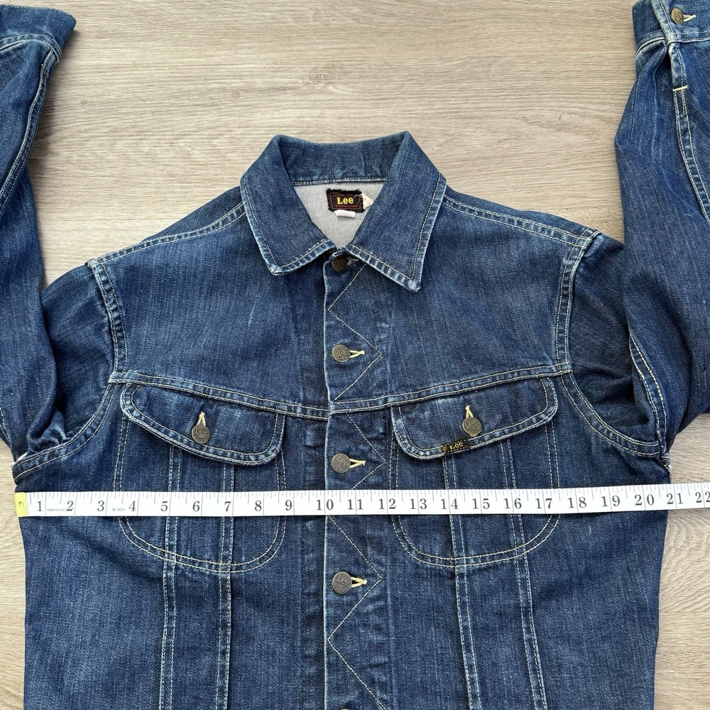 Vintage 40s Lee 101J Center Red Tag Denim Jacket Union Made Sanforized Riders 40 - Picture 7 of 13